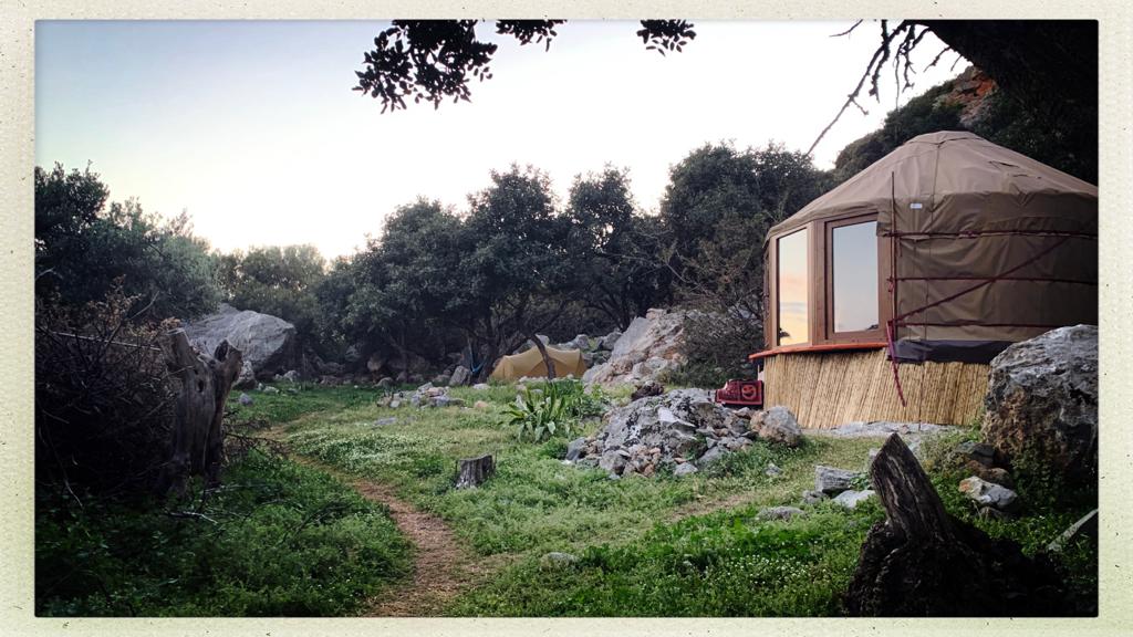 15 foot bespoke design yurt in Greece
